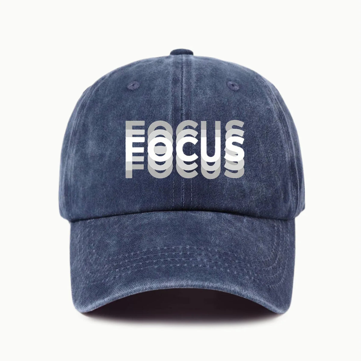 FOCUS Print Cap -pesetty puuvilla, säädettävä klassisen tyylin baseball-lippis, urheilullinen duckbill-lippis miehille ja naisille