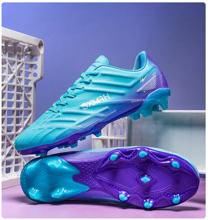 Double Star Adult Youth AG Soccer Cleats Non-Slip Durable Artificial and Natural Grass Football Shoes for Training and Matches Men Women