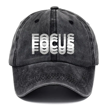 FOCUS Print Cap -pesetty puuvilla, säädettävä klassisen tyylin baseball-lippis, urheilullinen duckbill-lippis miehille ja naisille