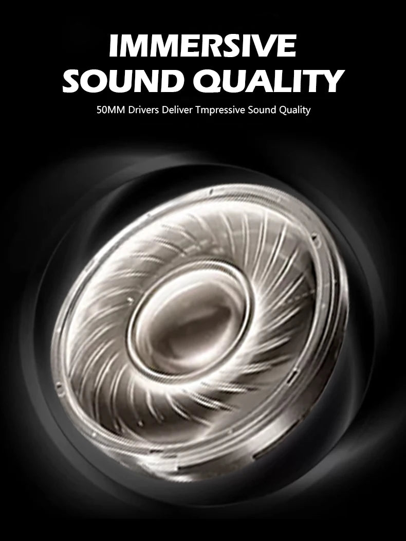Cuffie da studio TALOMEN W550x – Cuffie monitor DJ professionali cablate over-ear con driver da 50mm e cavo rimovibile