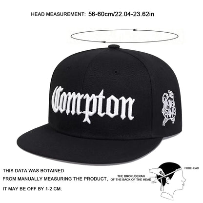 Unisex Compton Embroidery Hip-hop Hats Spring And Autumn Outdoor Adjustable Sports Casual Baseball Caps Sunscreen Hat