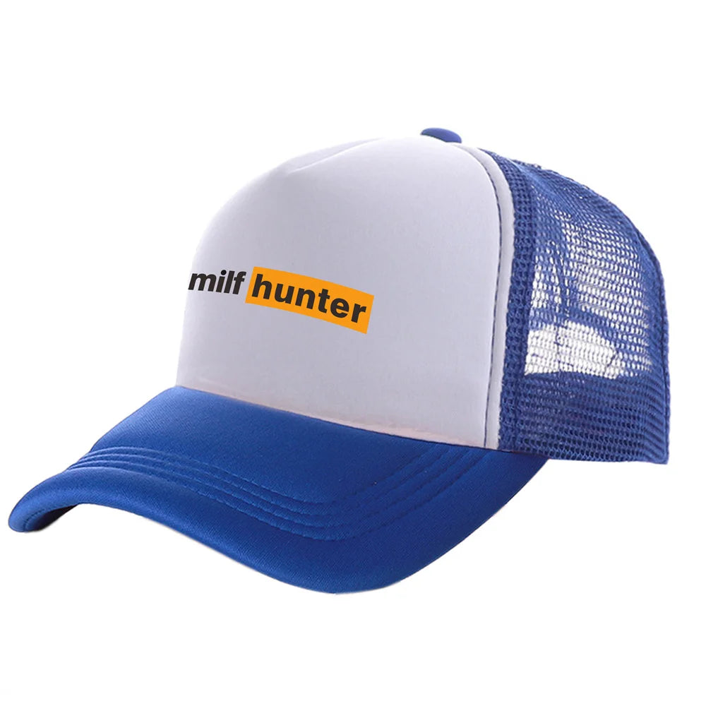 Καπέλα Trucker Milf Hunter Μοντέρνα Καπέλα Milf Hunter Καπέλα μπέιζμπολ Καλοκαιρινά καπέλα εξωτερικής χρήσης με πλέγμα για προστασία από τον ήλιο MZ-506