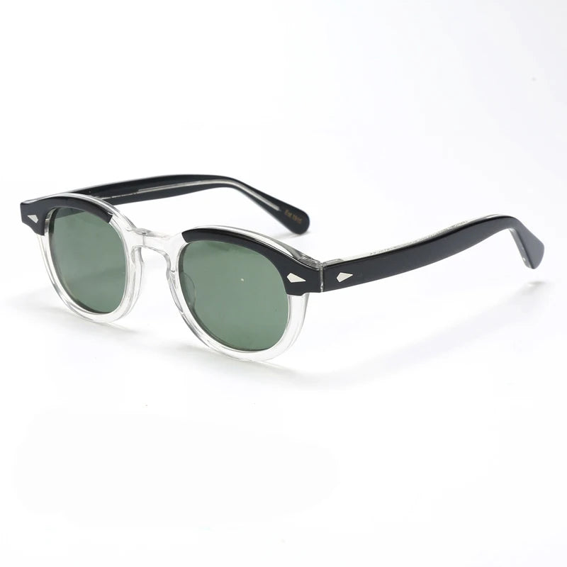 Polarized Sunglasses Men Women Johnny Depp Lemtosh Style Sun Glasses Retro Round Acetate Frame UV400 Lens Oculos