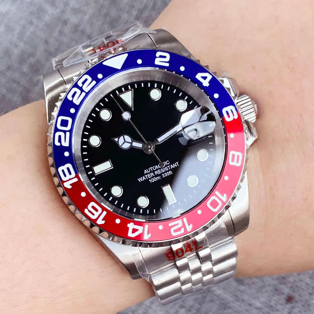 200m Waterproof Miyota8215 Automatic Men's Watch Diver Watches 40mm Mechanical Movement Luminous Jubilee Strap Glide Lock Buckle