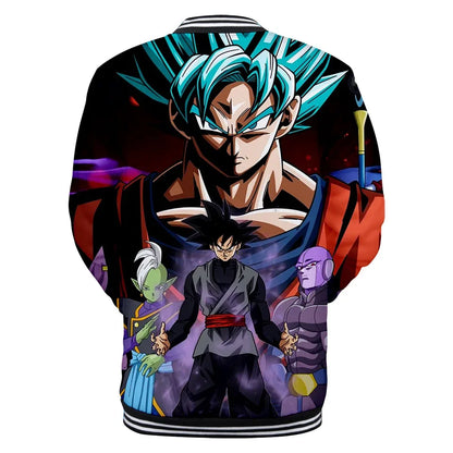 Dragon Ball Goku Kanji Symbol Men Zipper Hoodie Cartoon Japan Anime Women Sweatshirt 2025 New Fashion Children Jackets Coat