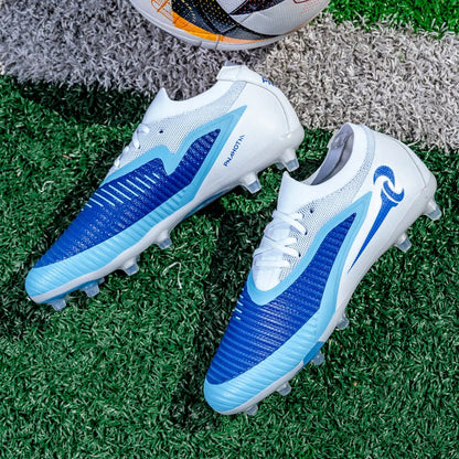 New Men Football Boots Match Adult Outdoor Sport Training Cleats Soccer Shoes Boys Long Spikes Breathable Non Slip Comfortable
