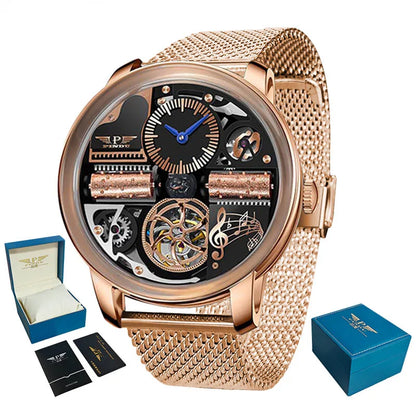 PINDU Watch New TOP Men Mechanical Watch Godfather Fashionable Classic Series 45.5MM Wristwatches Men M2791B