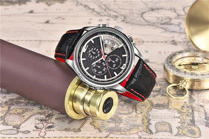 Orologio cronografo PAGANI DESIGN da uomo al quarzo multifunzione, stile militare da pilota