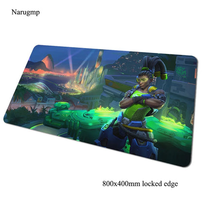 Overwatch Mauspad 80x40cm Gaming-Mauspad Halloween-Geschenk großes Mauspad Gamer-Computertischmatte Notebook-Mousemat PC