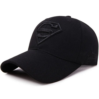 Street superhero embroidered duckbill cap with adjustable sun visor accessories, fashionable hip-hop fashion baseball cap