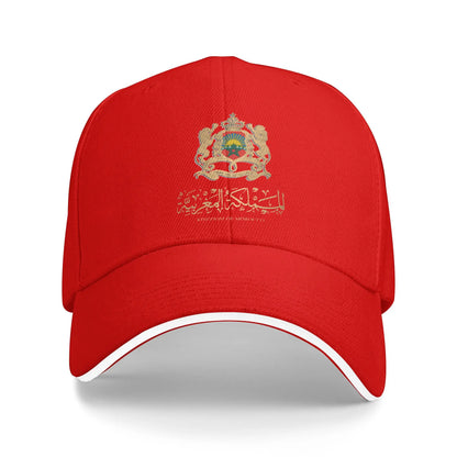 Gorra de béisbol con mapa y bandera de Marruecos, modelo Y2K, gorra tipo «trucker» veraniega para hombre y mujer, ideal para caza y acampada