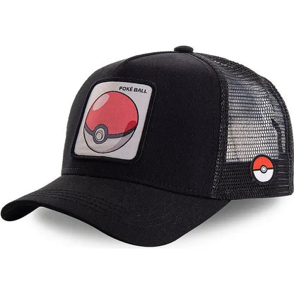 „Pokemon“ siuvinėtos beisbolo kepurės su Pikachu, Gengar, Snorlax ir Psyduck anime motyvais, reguliuojamos, kvėpuojančios tinklinės kepurės, cosplay dovanos