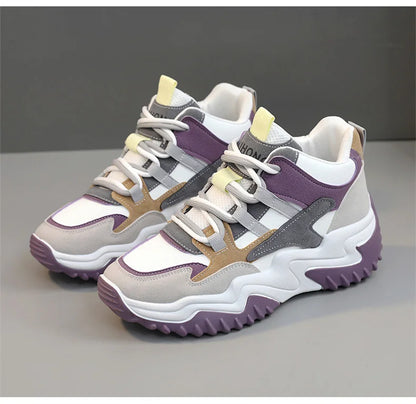 Sneakers for Women 2023 Autumn Slip-On Breathable Mesh Casual Shoes Women Heels Loafers