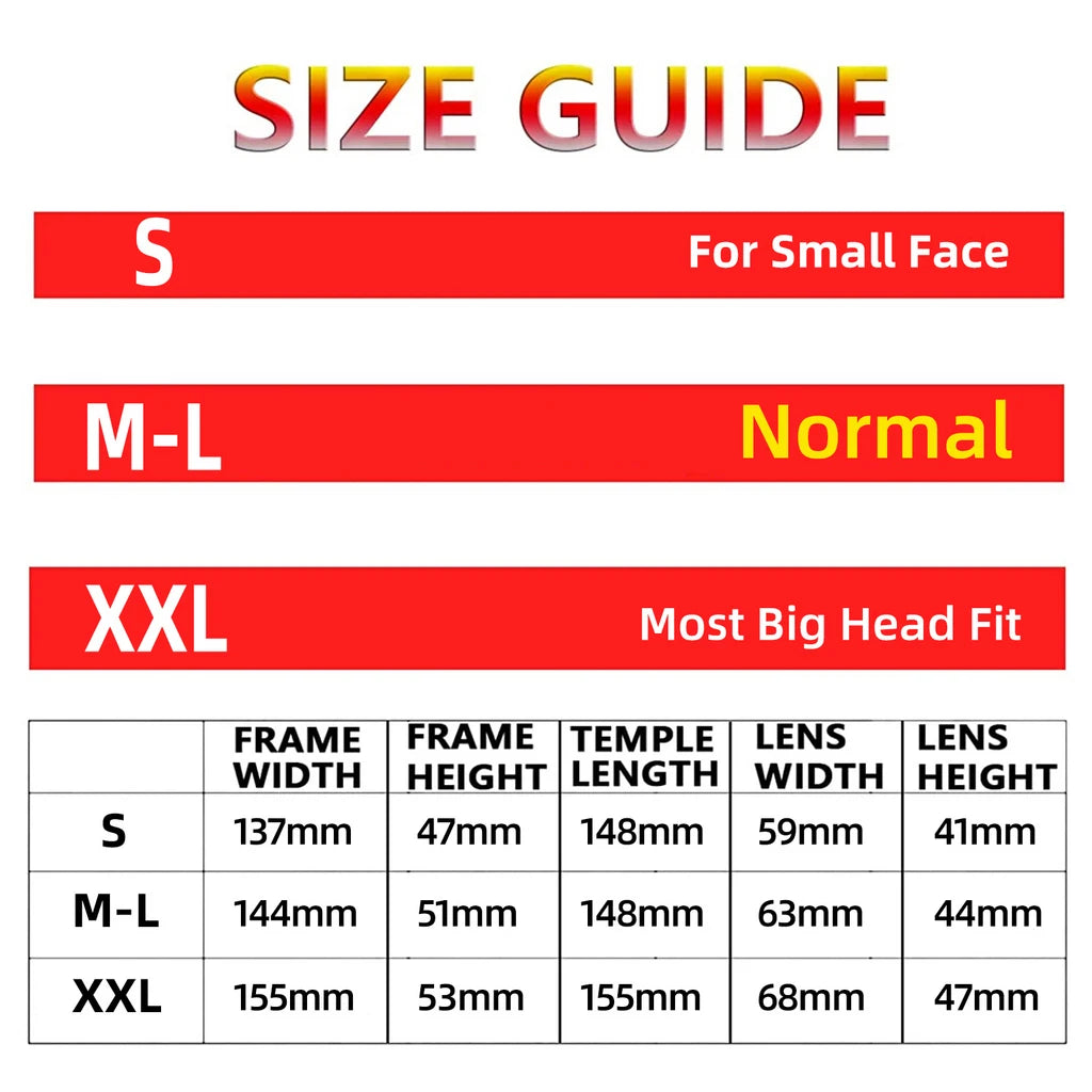 MAXJULI Polarized Big Sunglasses for Men Women with Big Heads UV 400 Protection 8125