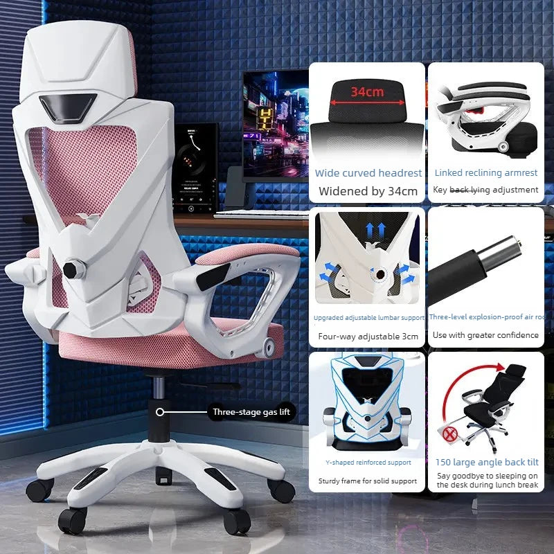 Recliner Office Chair Luxury Comfortable Armchai Ergonomic Office Chair Gaming Swivel Cadeiras De Escritorio Home Furniture