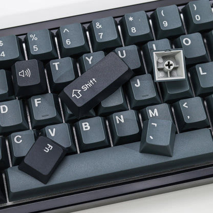 KBDiy 174 Teclas/Conjunto PBT GMK Apollo Keycap Double Shot Minimalista ISO Perfil Cherry para Teclado Mecânico Gaming Keycaps para MX