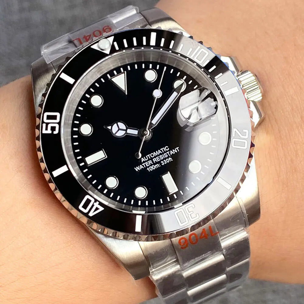 200m Waterproof Miyota8215 Automatic Men's Watch Diver Watches 40mm Mechanical Movement Luminous Jubilee Strap Glide Lock Buckle