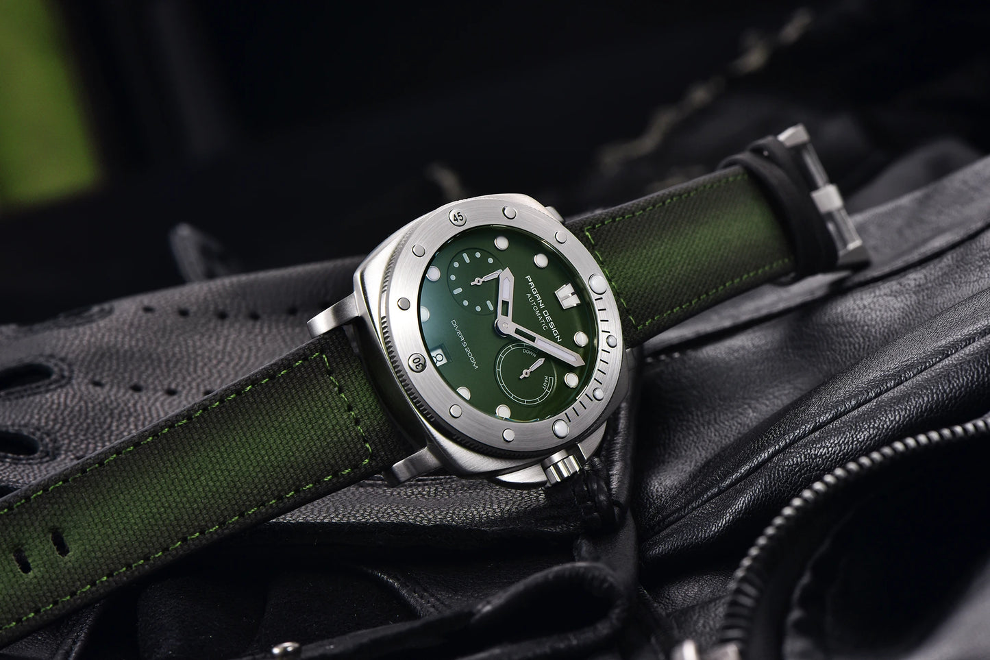 PAGANI DESIGN Men's Watches New Diver Automatic Mechanical Watch Sapphire Stainless Steel Sport 20 Bar Clock