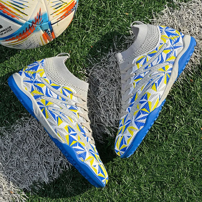 New Men's Football Boots Breathable Sport Training Soccer Shoes Cleats Sport Outdoor TF Futsal Match Turf Grass Drop Shipping