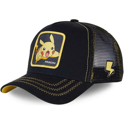 „Pokemon“ siuvinėtos beisbolo kepurės su Pikachu, Gengar, Snorlax ir Psyduck anime motyvais, reguliuojamos, kvėpuojančios tinklinės kepurės, cosplay dovanos