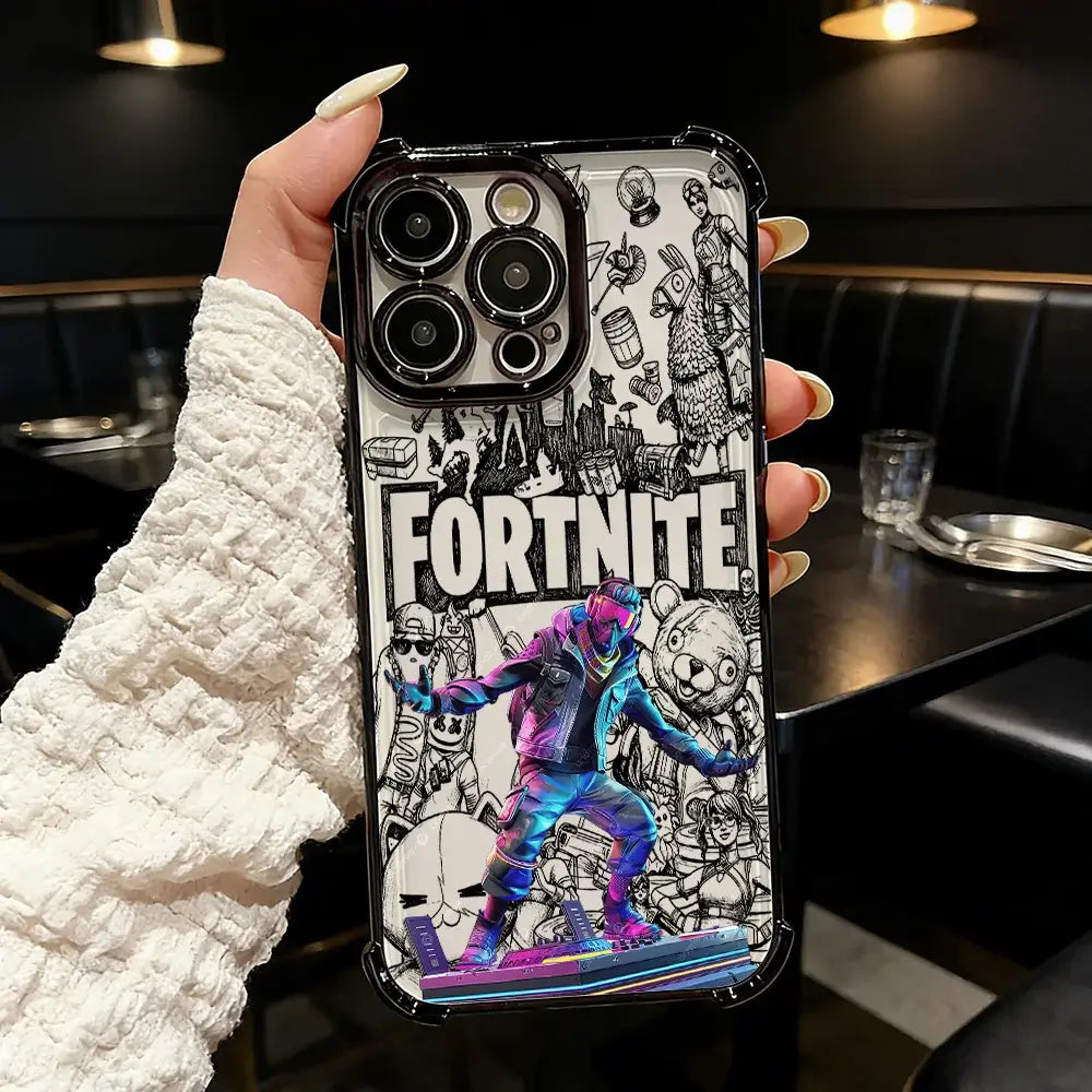 Coque de téléphone « FortniteS » pour Samsung A37, A57, A07, A36, A16, A35, A55, A25, A26, A05s, A15, A54, A34, A24, A14, A05, A04 (4G, 5G)