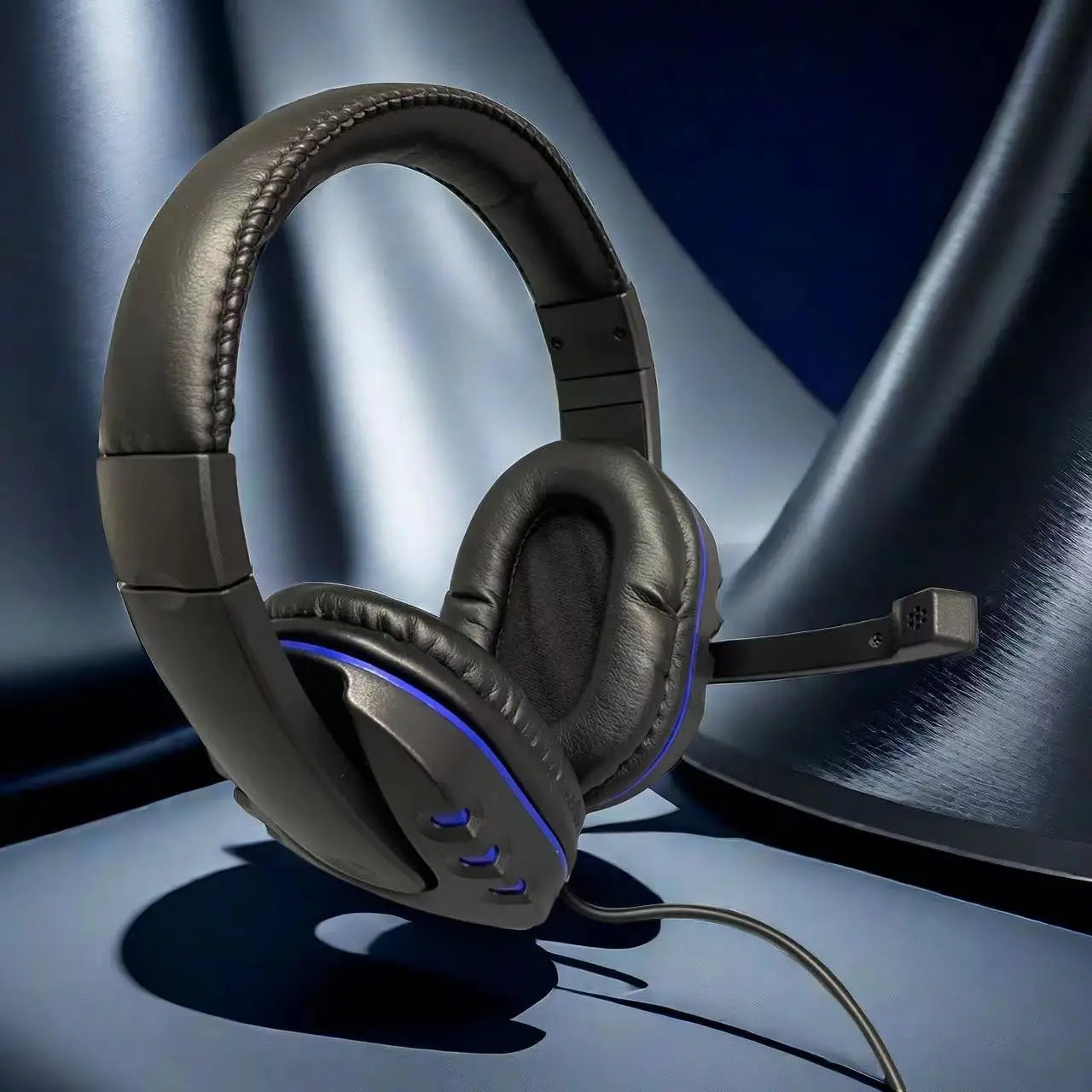 7260 kabelgebundene Kopfhörer mit Mikrofon – Gaming- & Arbeits-Headset für PS4 PS5 Xbox One, Lernen & Meetings, 3.5mm-Klinken-Ohrhörer