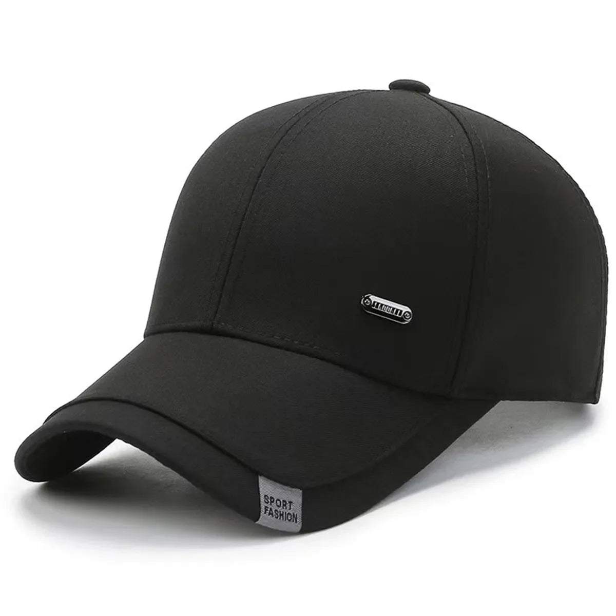 Unisex-Baseballcap mit kleinem Eisen-Label, verstellbare Casual-Outdoor-Kappe für Frühling und Herbst, Sonnenschutz-Sportcap