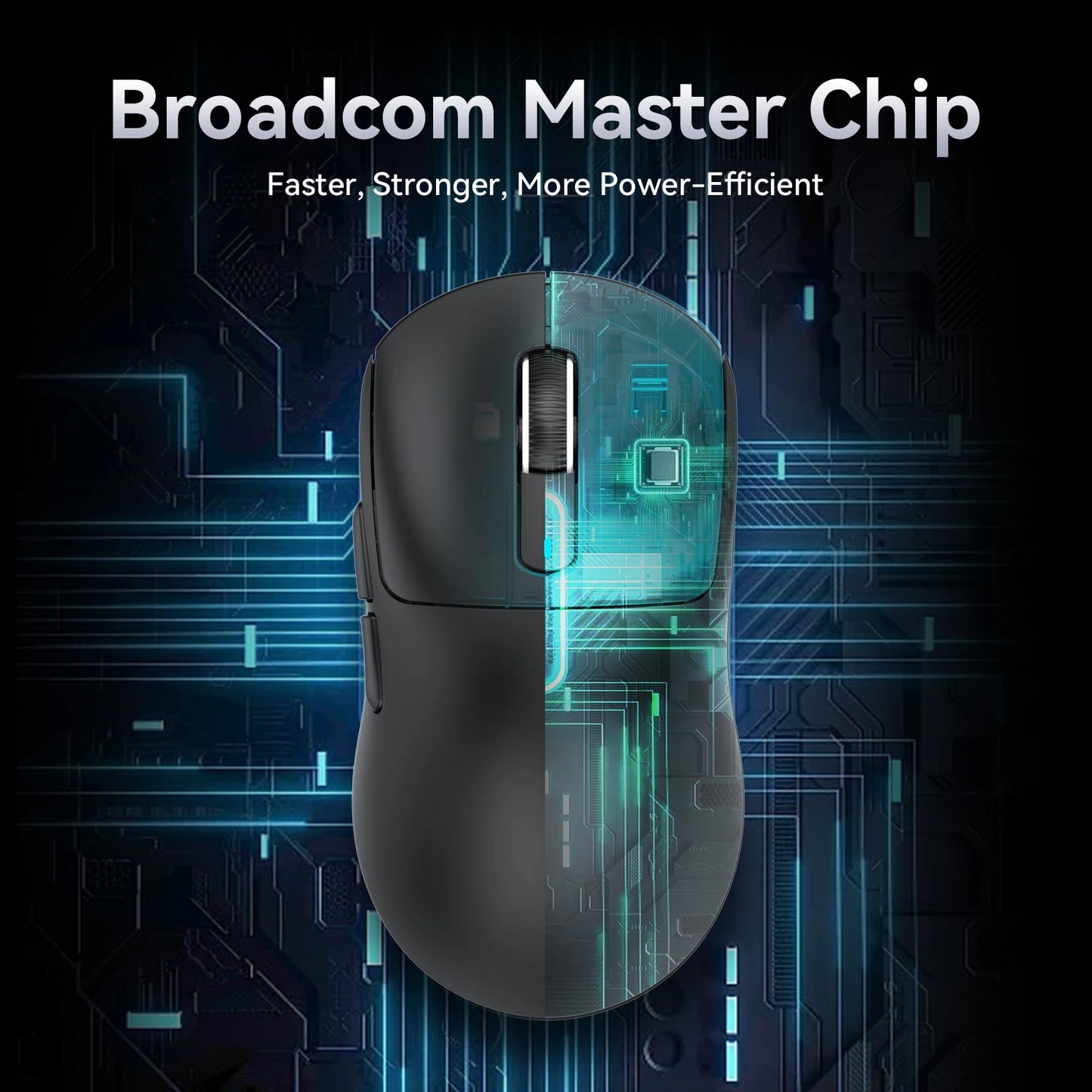ATTACK SHARK X3 Wireless Gaming Mouse, Tri-Mode Bluetooth Gaming Mouse with PAW3395 Sensor, 26,000 DPI, 4K Polling Rate, RGB Gaming Mouse