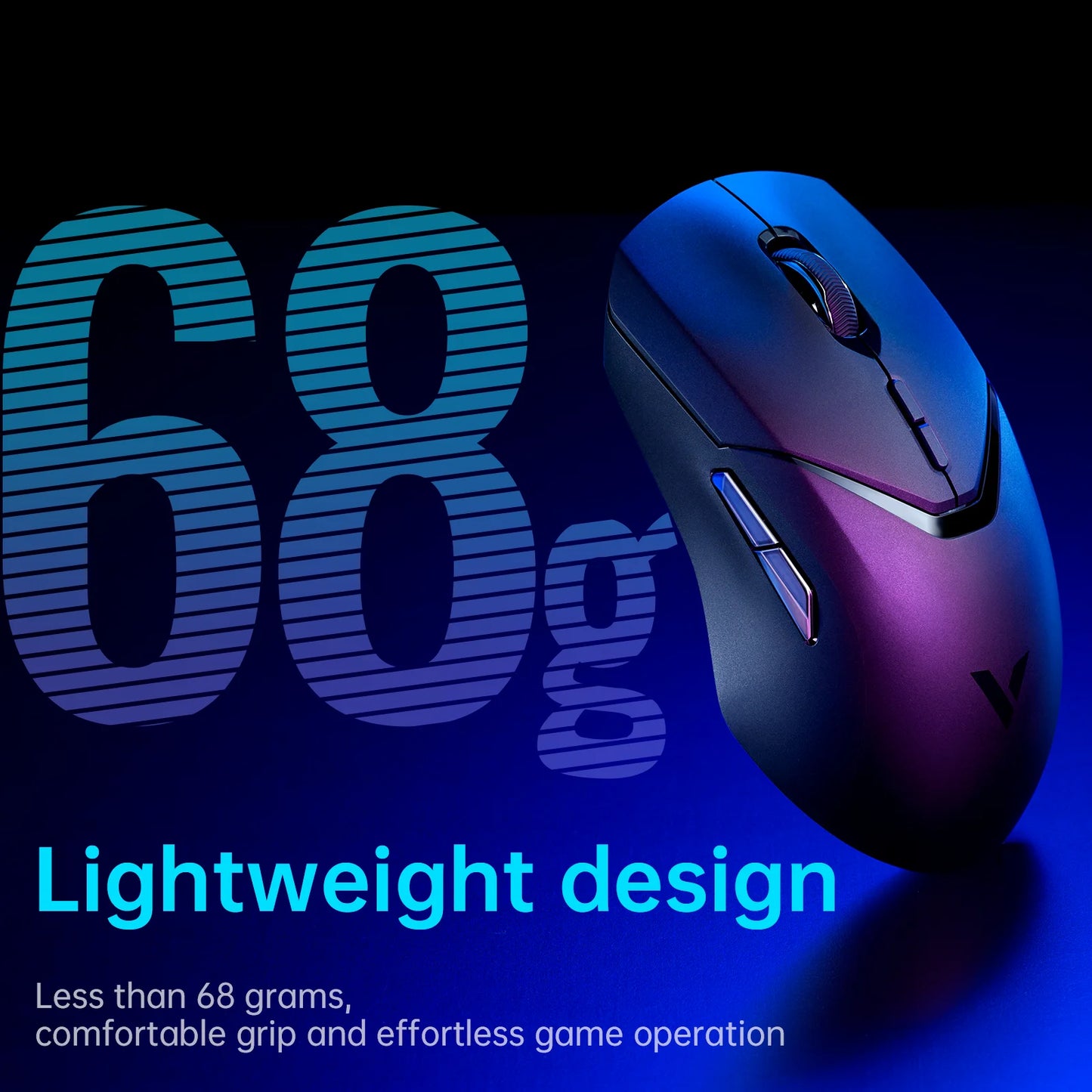 Rapoo VT9PRO PAW3398 Wireless Gaming Mouse 68g Wired Programmable Ergonomic Mice 26000DPI Type C Rechargeable PC Gamer Accessory