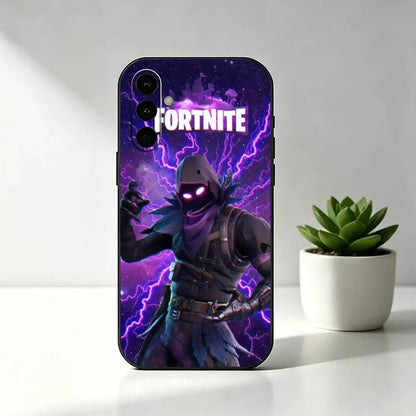 R-Royales F-Fortnites Gaming-Handyhülle aus weichem schwarzem Silikon für Samsung Galaxy A73,A72,A71,A70,A53,A52,A51