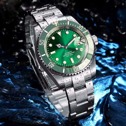 200m Waterproof Miyota8215 Automatic Men's Watch Diver Watches 40mm Mechanical Movement Luminous Jubilee Strap Glide Lock Buckle