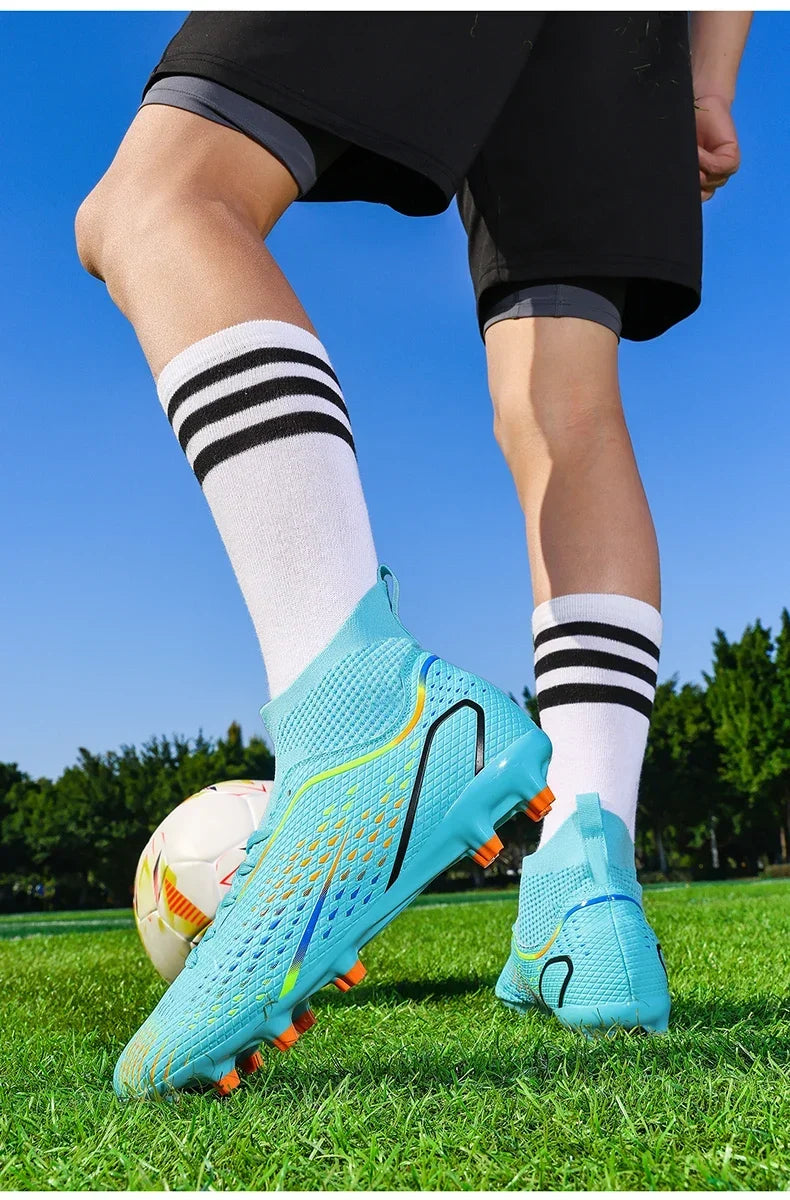 Mens Football Field Boots Ultralight Turf Indoor Society Training Soccer Shoes Cleats for Kids Sneakers TF/FG Football Shoes
