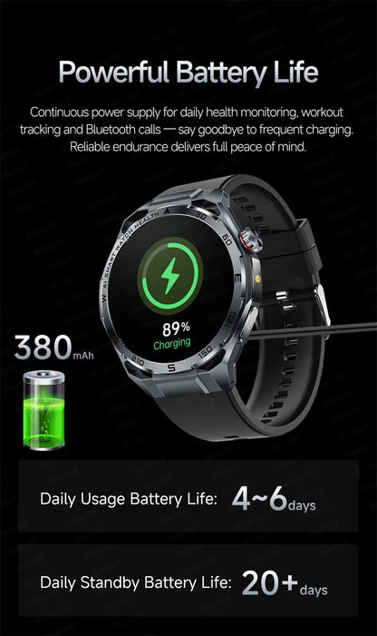 Smart Watch Men High-end Health Blood Pressure Blood Oxygen Lipids Uric Acid Sapphire Smart Watches Ai GPT Custom Dial ECG 2026