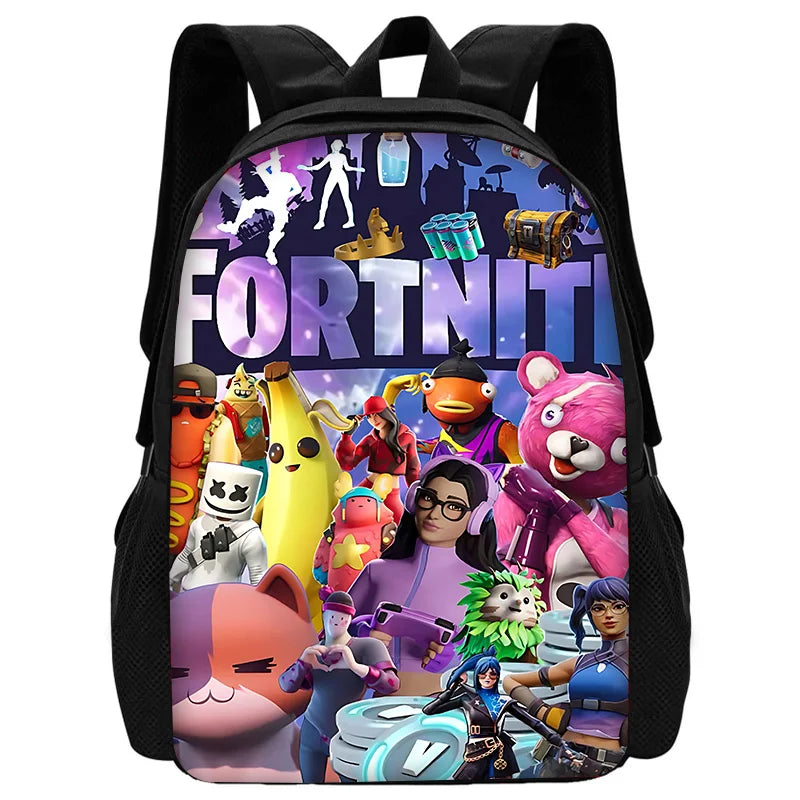 Classic Game FortniteS Kids Backpacks Boys and Girls Student Birthday Gift Child School Bags Unisex Camping Durable Rucksack