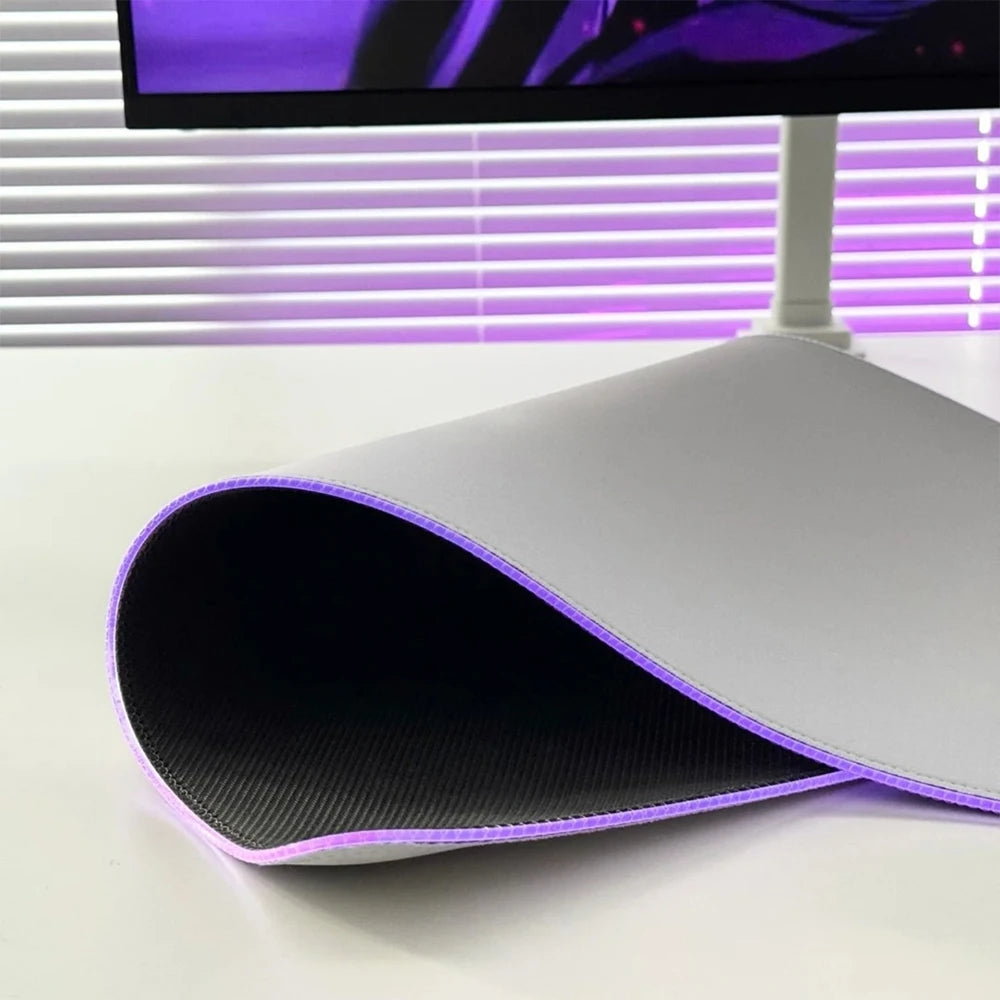 Tapete de Rato Gaming Overwatch Hips Anime XXL RGB, Tapete de Secretária LED Retroiluminado em Borracha