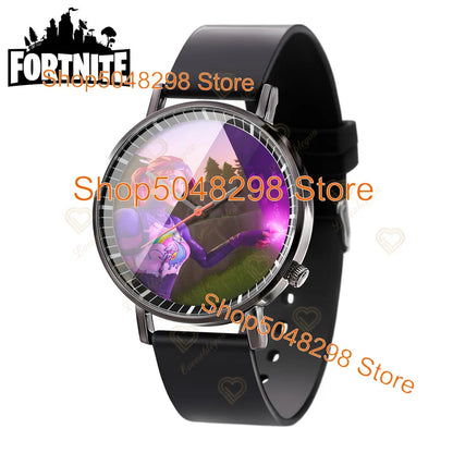 Relógio de Pulso Fortnite para Homem e Mulher, Relógio com Estampado Battle Game, Novidade 2025, Relógio de Quartzo Feminino, Presentes de Aniversário para Crianças