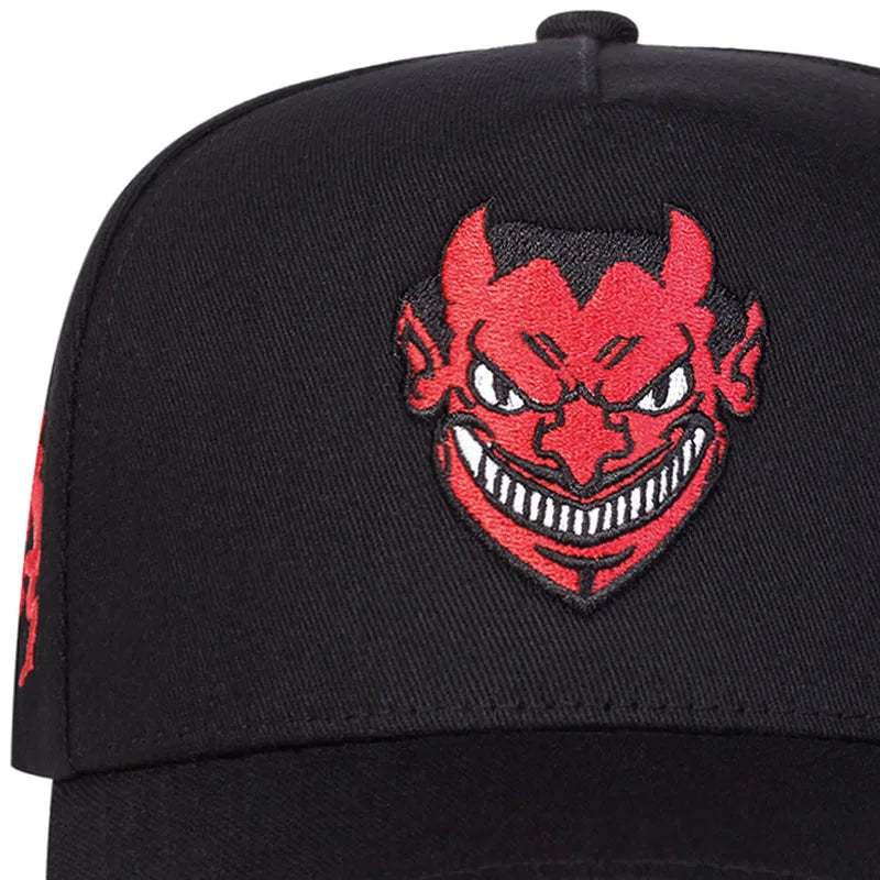 Unisex Devil Embroidery Baseball Caps Spring Autumn Outdoor Adjustable Casual Hats Sunscreen Hat Sports Cap