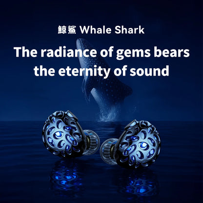 TRN Whale Shark Hybrid Earphones Triple Dynamic + Planar In-Ear Monitors headphones