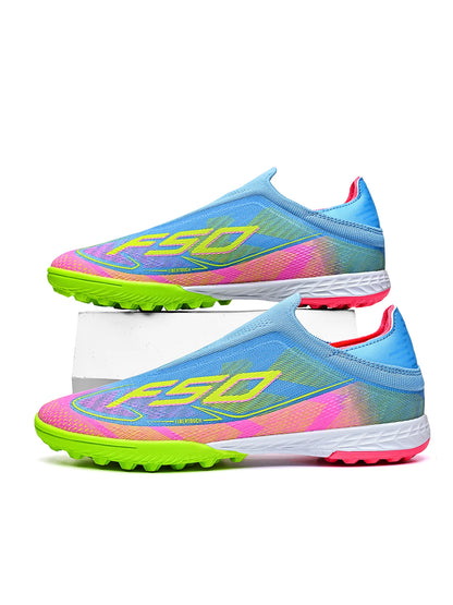 TF Soccer Shoes for Training, Anti-Slip, Wear-Resistant, Firm Grip, Ankle Protection, Lightweight, Comfortable