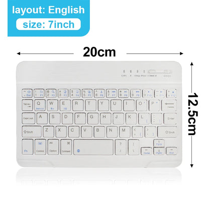 Mini teclado Bluetooth RGB sem fios de 10 polegadas com retroiluminação, touchpad e compatibilidade com iOS, Android, Windows e iPad
