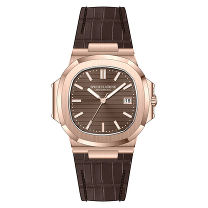 Specht&Sohne 2025 Nuovo Orologio Classico di Lusso da Uomo Automatico in Acciaio Inossidabile con Zaffiro 8215, Orologio da Polso Meccanico