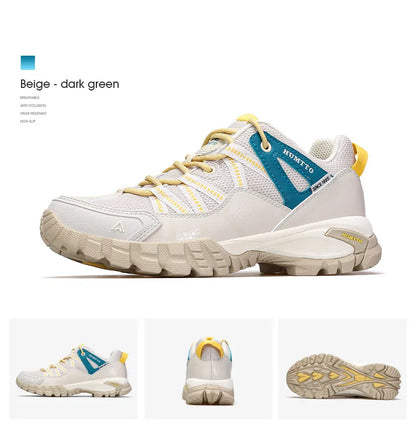 HUMTTO Hiking Shoes for Women Wear-Resistant Outdoor Women's Sports Shoes Lace-Up Climbing Trekking Sneakers Woman 110609B