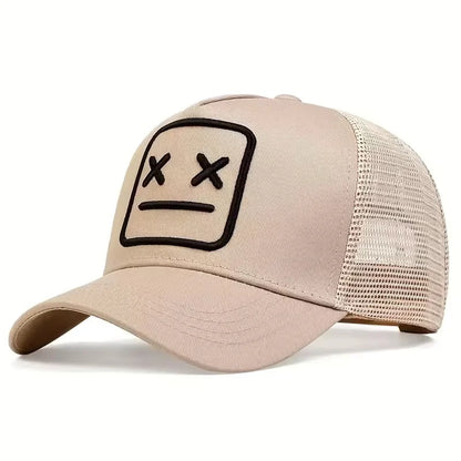 Unisex XX bestickte Baseball-Netzkappen, verstellbare Freizeitmützen, Sonnenhüte für Frühling und Sommer im Freien