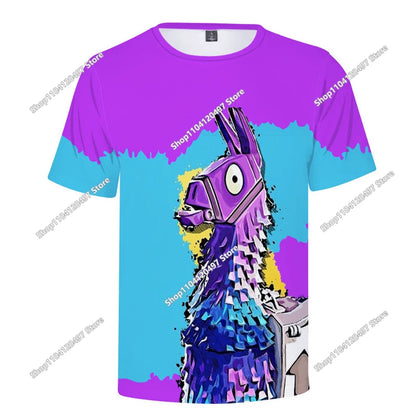 Halloween Peely 3D T-shirt Boys Girls Christmas Fortnite Tees Battle Royale Streetwear Kids Victory Game Men T Shirt Clothes