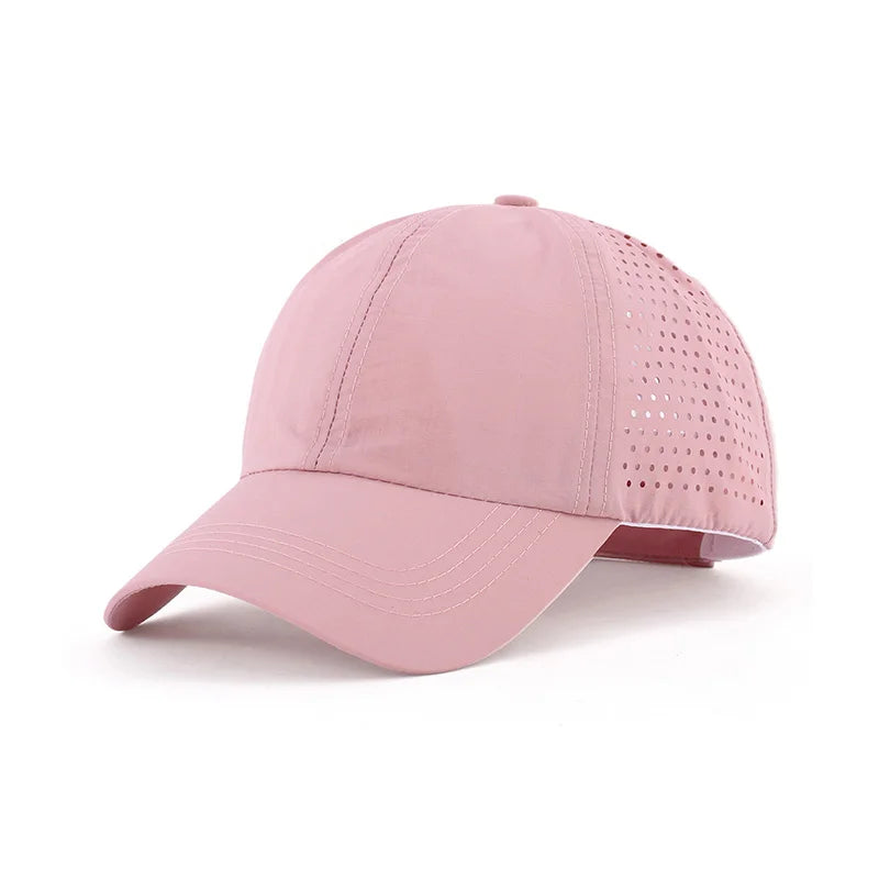 Women Ponytail Hats Summer Quick-dry Baseball Cap forTeenager Girls Sun Hats Casual Sports Mesh Woman Summer Hat Outdoor Travel