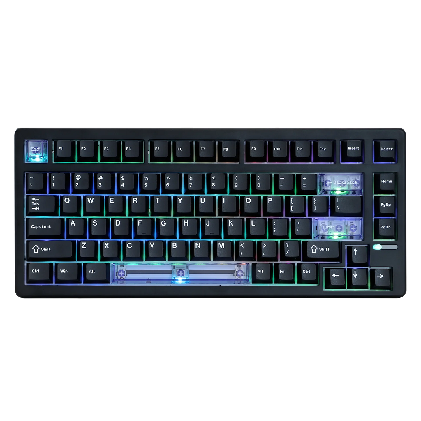 Teclado mecânico magnético EPOMAKER HE80 75% layout US QWERTY Hot-Swap Creamy Gasket com fio Hall Effect DKS SOCD para PC/Mac