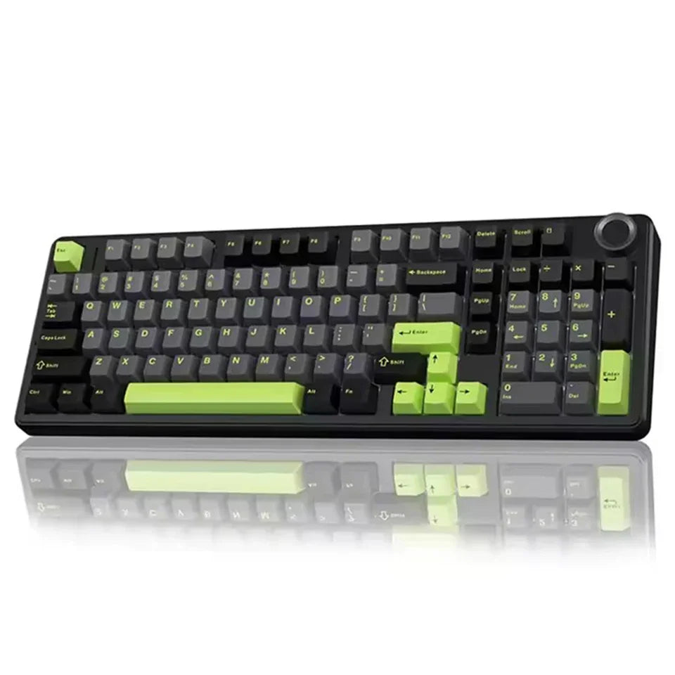 Teclado Mecânico Gaming E-sports AULA F99 Pro Três Modos RGB Hot Swappable 96% PBT Personalizado Sem Fios com Botão Medi