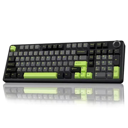 Teclado Mecânico Gaming E-sports AULA F99 Pro Três Modos RGB Hot Swappable 96% PBT Personalizado Sem Fios com Botão Medi