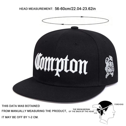 Unisex Compton Embroidery Hip-hop Hats Spring And Autumn Outdoor Adjustable Sports Casual Baseball Caps Sunscreen Hat
