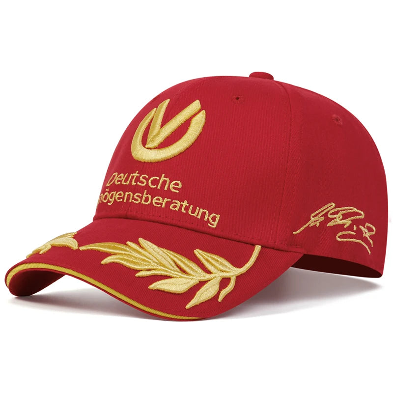 Unisex Gold Letter Embroidery Baseball Caps Spring and Autumn Outdoor Adjustable Casual Hats Versatile Snapback Sunscreen Hat